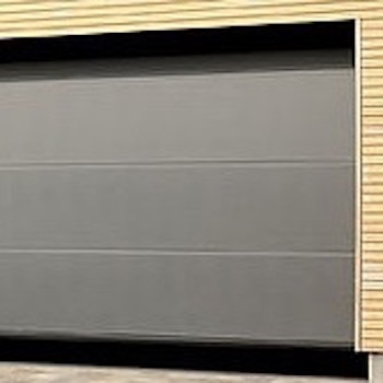 Hormann L-Ribbed Titan Metallic CH 703 LPU42 Insulated Sectional Garage Door